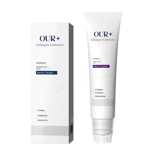 Roller Massage Neck Cream 🧴 Collagen & Hyaluronic Acid | Firms Neck, Reduces Wrinkles & Double Chin